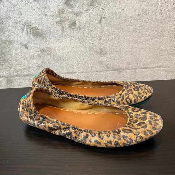Tieks Women's Leopard Print Italian Leather Flats Size 9 - Picture 2 of 8